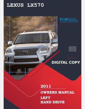 2011 LEXUS LX 570 OWNERS MANUAL